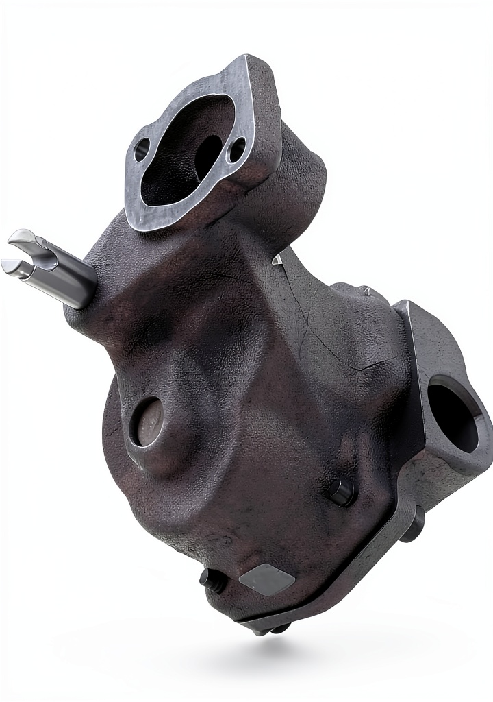 Melling oil pump installed in a vehicle engine bay
