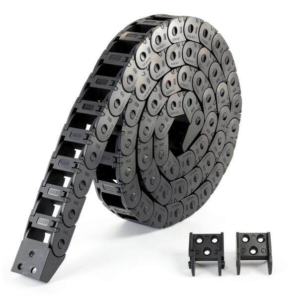 BCZAMD Drag Chain End Connectors 10X15mm Spare Twist Chains Parts for Outside Open Cable Plastic Chains Cable Flexible Seperate or Joints-Pair of 2-1