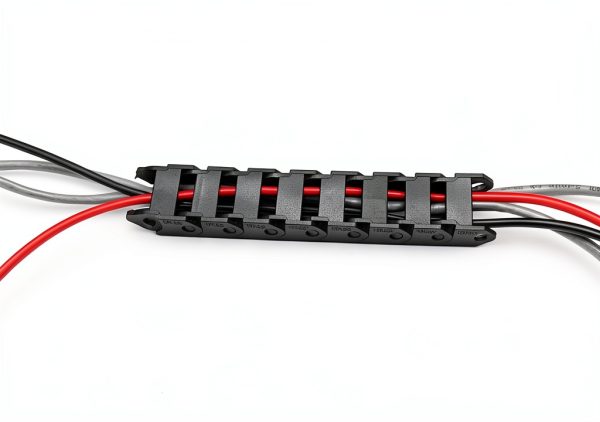R28 10mm x 20mm Black Plastic Wire Carrier Cable Drag Chain 1M BLS-2