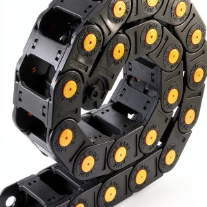 Fielect Drag Chain Cable Carrier Open Type R55 25X50mm Black with-0